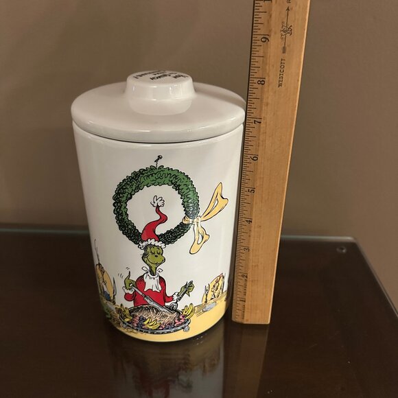 DR. SEUSS HOW THE GRINCH STOLE CHRISTMAS 2025 CARVED ROAST BEAST COOKIE JAR NEW - Picture 2 of 6